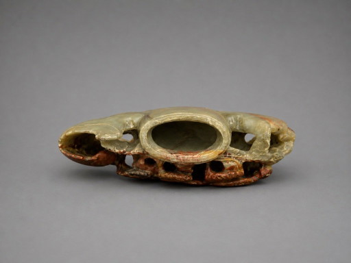 Antique Chinese Hand-Carved Soapstone Brush Washer / Scholar’s Object – decoratieve objecten (photo 2 of 7)