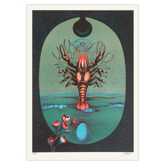 Image 1 of Pierre JACQUOT Zodiaque - Cáncer Litografía firmada 1975