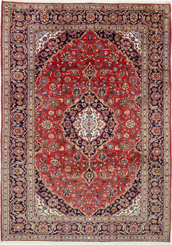 Image 1 of Tappeto persiano originale Keshan, Kashan Rosso 370 x 260 cm Ottime condizioni Classico