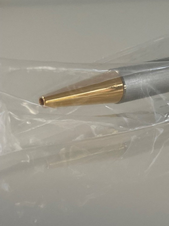 Image 1 of Penna a sfera Cartier Must Santos – Nuova, in platino, completa