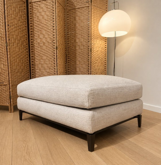 Sgabello Minotti Andersen in ottime condizioni, Poggiapiedi e pouf, Altro, Tessile, Beige, Modern (foto 4 di 7)