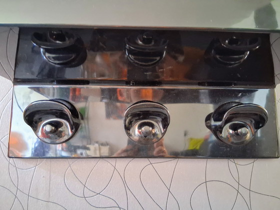 Image 1 of Raro appendiabiti Kartell anni '70, 3 pomelli, appendiabiti a parete con mensola Olaf von Bohr & Marcello Siard