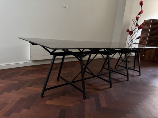Glass Dining "Endless Table" by Aart van Asseldonk