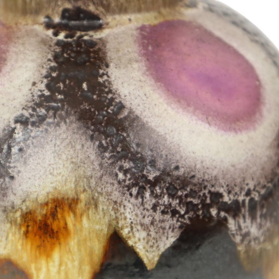 Image 1 of Sphärische Fett Lava Vase Lila 666-21