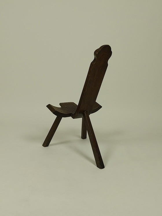 Image 1 of Set van 2 Vintage Houten Krukjes