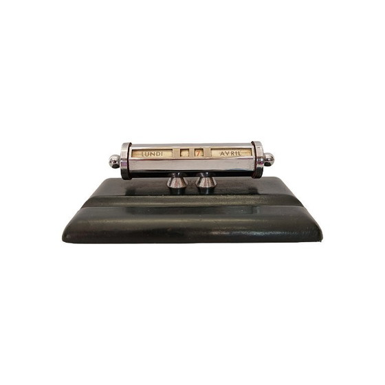 Image 1 of French Art Deco style desk calendar, mid-20th century