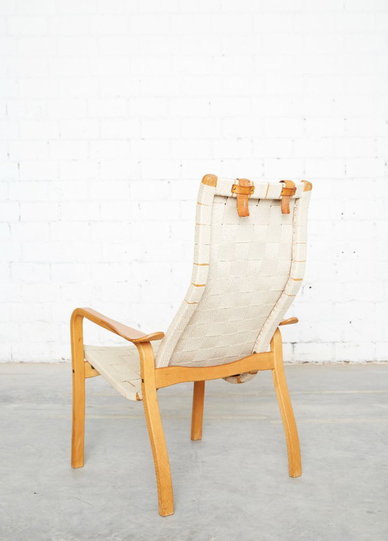 Yngve Ekström Lounge Chair 'Primo High' für Swedese, Sessel, Holz, Beige (Foto 4 von 15)