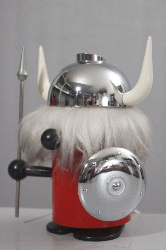 Image 1 of Vintage Lamp "Olaf" The Viking Design Old Timer Ferrari Italy 1960s