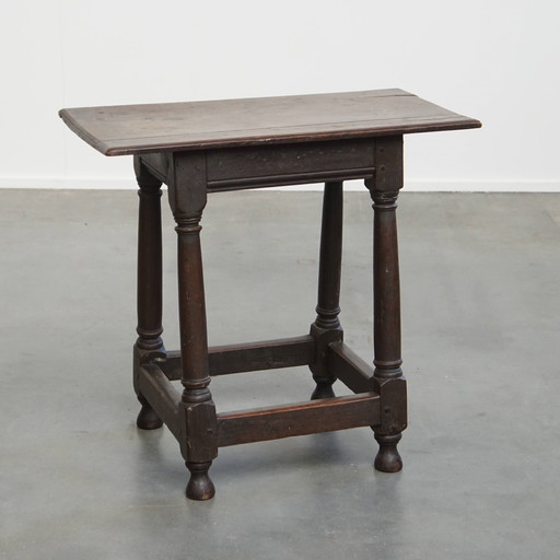 Large Antique English Side Table/Stool