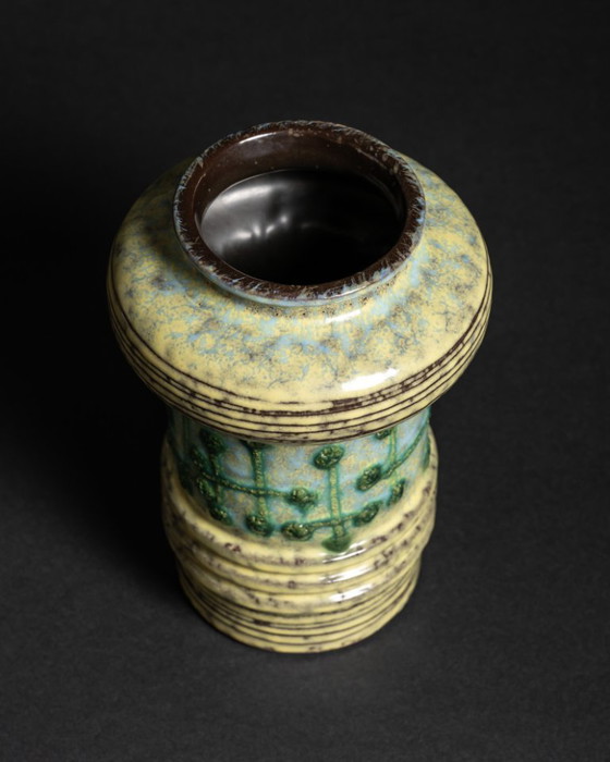 Image 1 of Ceramic Vase VEB Haldensleben East Germany GDR DDR 1960s–1970s EGP MCM Space-Age