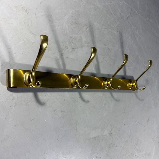 Gold-colored Aluminum Wall Coat Rack 1960s – Aluminium (photo 7 of 11)