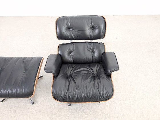 Image 1 of Charles & Ray Eames Lounge chair Miller Ottoman rosewood