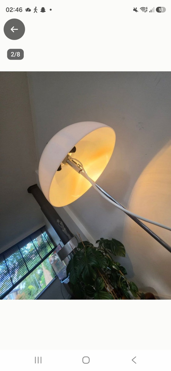Mushroom vintage vloerlamp – Vloerlampen, Metaal, Kunststof (photo 5 of 6)