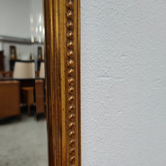 Image 1 of Miroir sur pied DeKnudt vintage doré de style Hollywood Regency