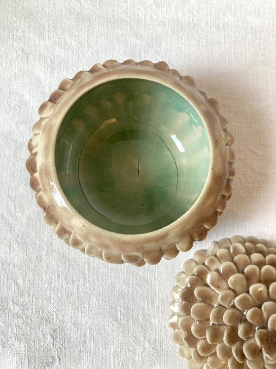 “Pine cone” box ByManet, hand-modeled artist's ceramic, Decorative Objects, Beige, Hedendaags (photo 5 of 15)