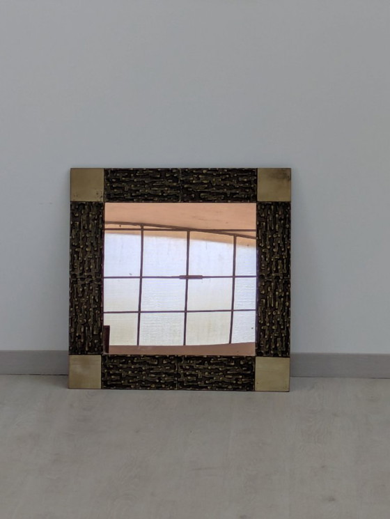 Image 1 of Frigerio Desio - Luciano Frigerio - Espejo - Juanita - Bronce, Latón