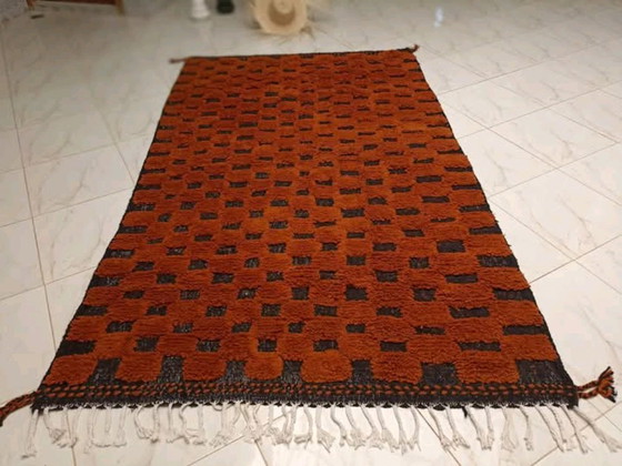 Image 1 of Tapis bérbere décoré tissé en laine 250cmx150cm 