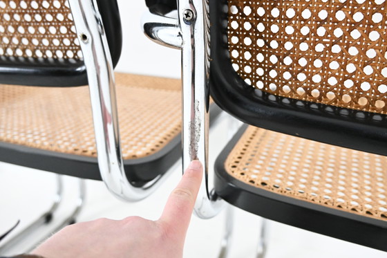 Image 1 of Dining Chairs Style B32 by Marcel Breuer, Set of 4