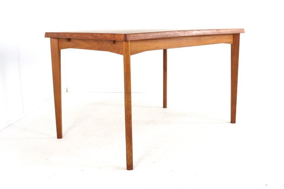 Image 1 of Table de salle à manger rectangulaire à rallonge Vejle vintage danois