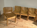 Vintage Ibisco Design Italiaans Tafel & 6 Stoelen Seventies