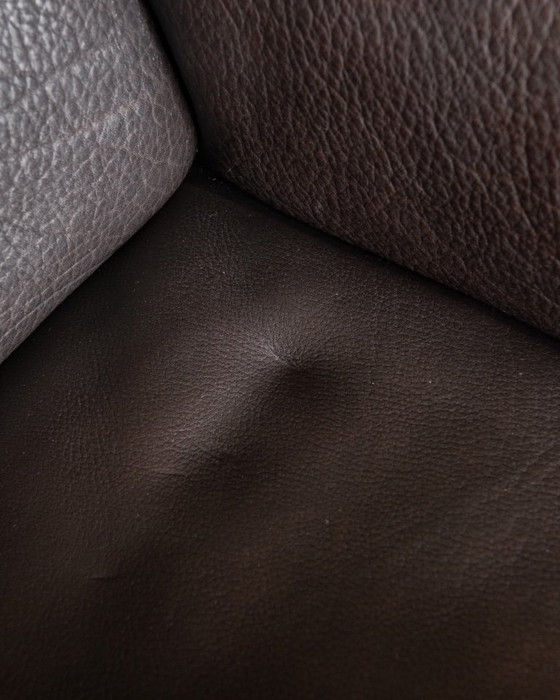 Image 1 of Canapé deux places vintage DS-47 de De Sede, canapé en cuir à encolure épaisse, assise extensible, années 1970