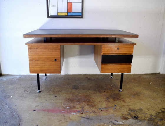 Image 1 of Mid Century Schrijftafel Vintage Tafel 1960