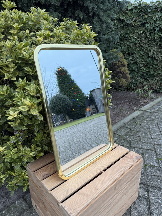 Image 1 of Hollywood Regency spiegel goudkleurig vintage wandspiegel