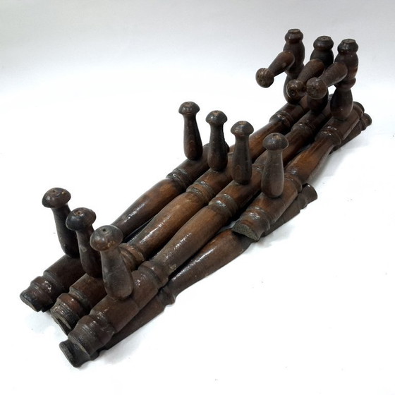 Image 1 of Appendiabiti e cappelliera a fisarmonica espandibile vintage