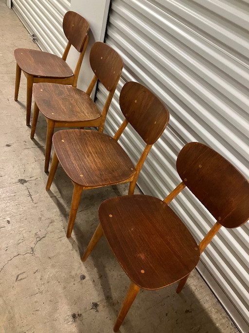 Set of four Pastoe SB11 Dining chairs