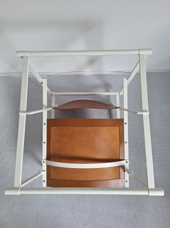 Fauteuil Cube Pastoe FM 62 Radbout Van Beekum 1980 – Metal, Leather (photo 7 of 12)
