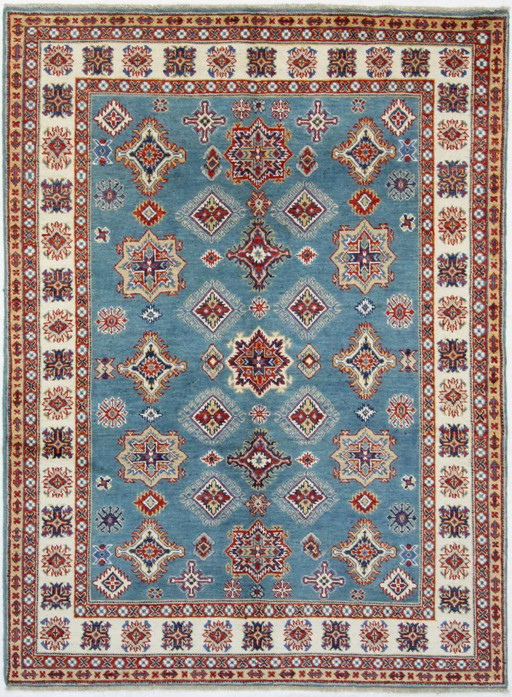 Origineel handgeknoopt Ziegler Kazak tapijt, 203 x 150 cm, nieuw en in uitstekende staat.