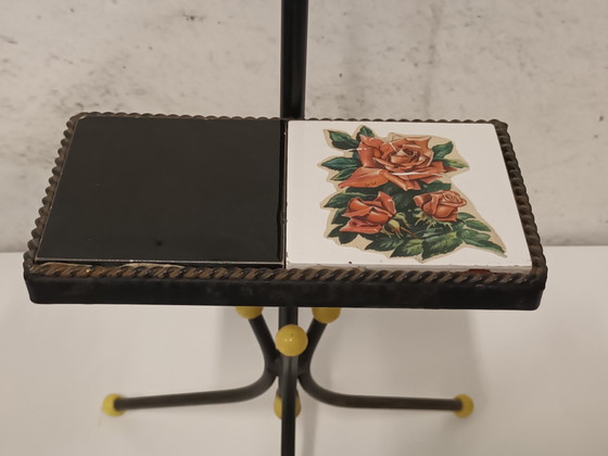 Table de la centrale atomique avec des carreaux – Porte-plantes, Ceramic, Metal (photo 9 of 13)