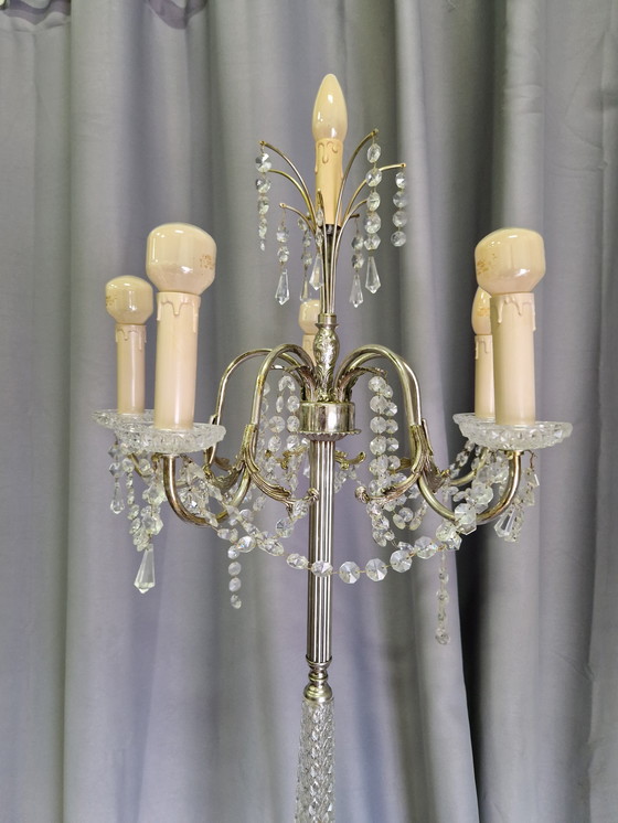 Image 1 of Beautiful vintage candelabra lamp