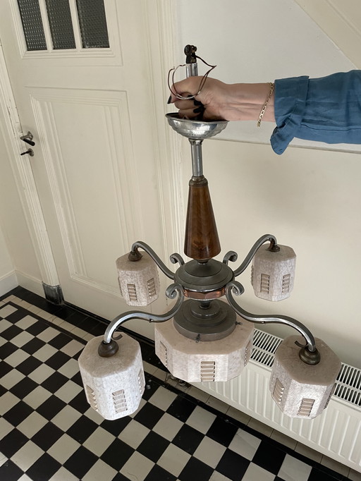 Vintage art deco lamp chandelier