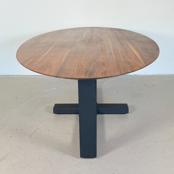 Oval Solid Walnut Dining Table 260x120 - Bert Plantagie – Metal, Wood (photo 9 of 11)