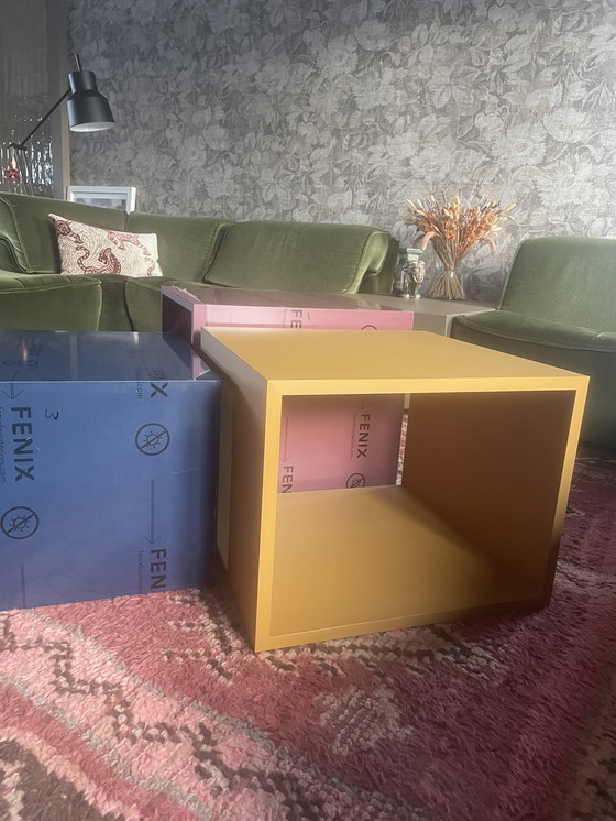 Image 1 of designer set salontafel bijzettafel  twv €1539 Fenix colore