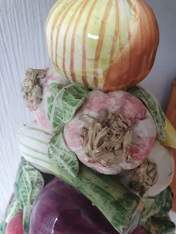 Image 1 of Spanish ceramic vegetable tower 37 cm