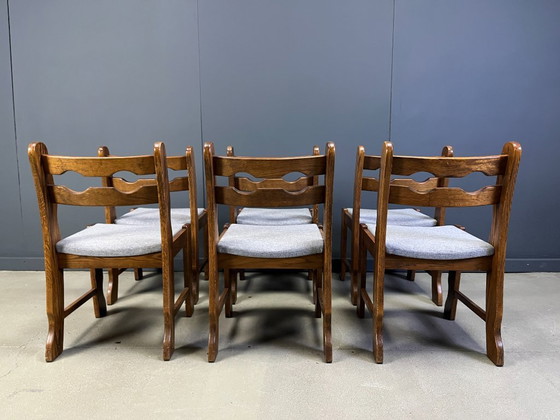 Image 1 of Brutalistische Esszimmerstühle, Satz von 6 - 1960er Jahre
