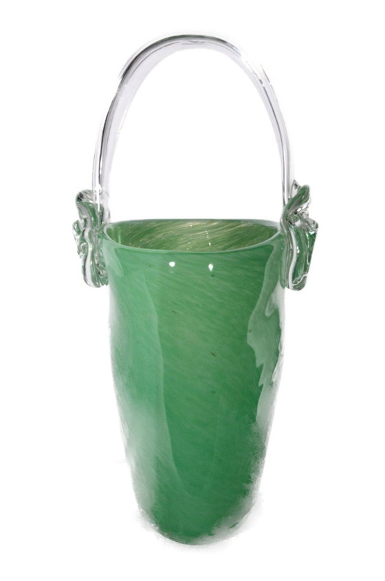 Vase en verre artisanal dans le style de Murano, L14xP9xH18cm – Glass (photo 5 of 6)