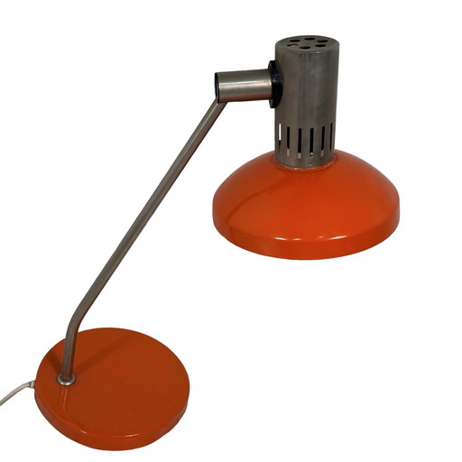 AKA DDR - anni '70 - Lampada da scrivania arancione brillante - Germania - Design dell'era spaziale