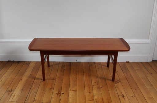 Vintage Scandinavische teakhouten salontafel, 1960 – Wood (photo 2 of 11)