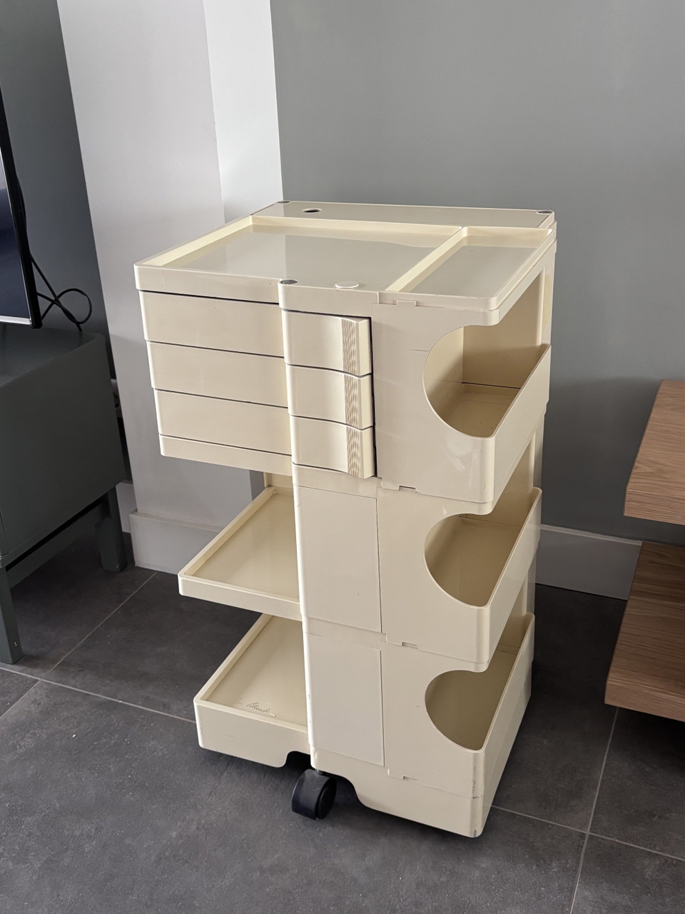 Joe Colombo, vintage Boby-trolley uit de jaren 70