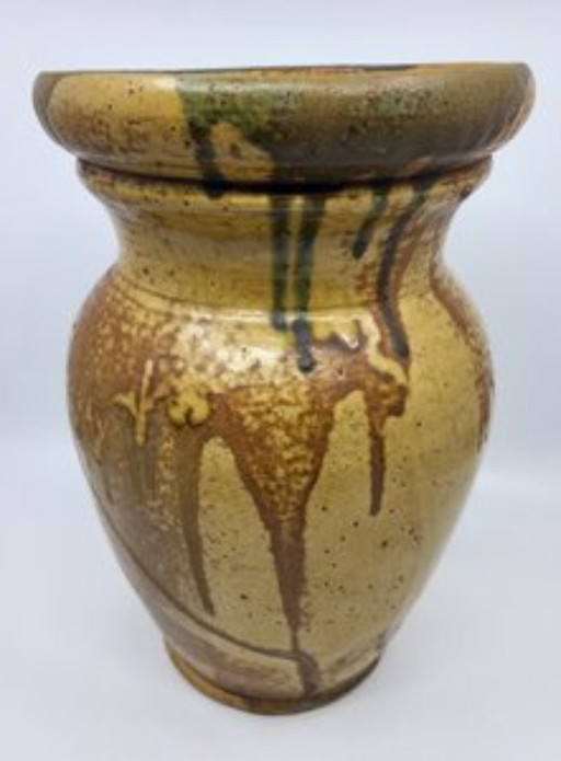 Vase Atelier Primavera Enamelled Stoneware France Art Deco 1920