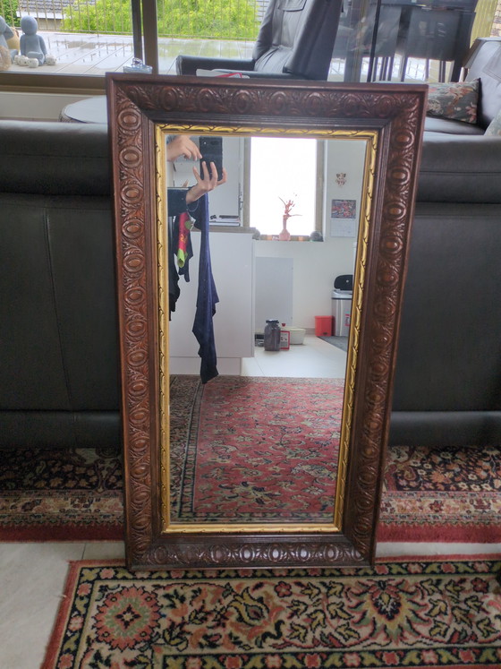 Image 1 of Specchio vintage in legno massello fatto a mano – stile barocco/classico