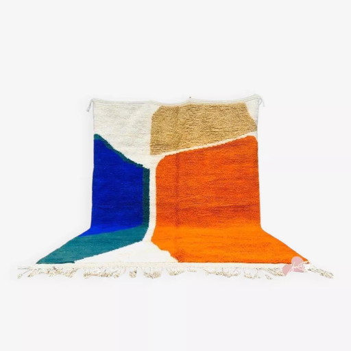 Tapis en laine pure fait main traditionnelle länge 2/3 m