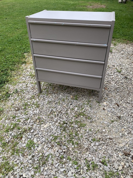 Danish Painted Wooden Chest of Drawers, 1960s – Scandinavian (photo 3 of 5)