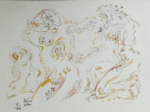 André Masson - Surrealistische Komposition, Farblithographie