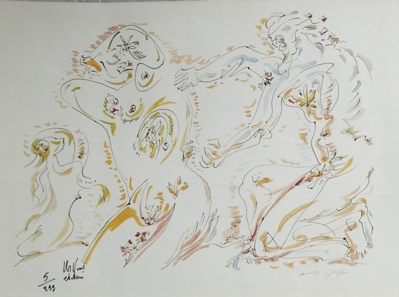 André Masson - Composizione Surrealista, Litografia a Colori – Litografie e stampe, Carta (photo 2 of 22)