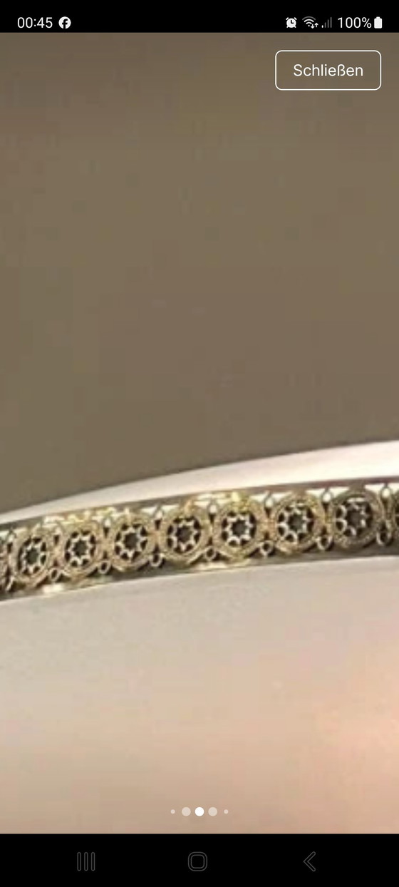 Image 1 of Rara lámpara colgante de diseño italiano / Pietro Chiesa para Fontana arte