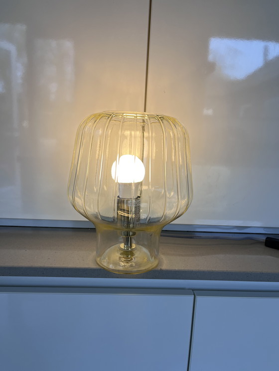 Image 1 of Paddenstoel glazen lamp